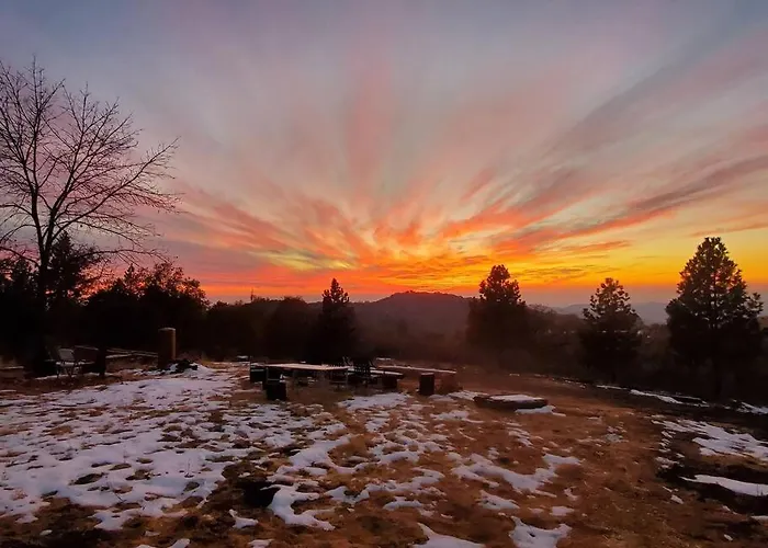 Sunset & City Lights - Kings Canyon & Sequoia